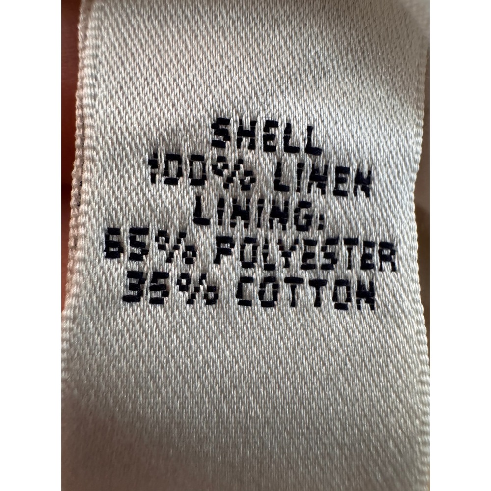 Lilly Pulitzer Metallic Linen Grommet Shift Dress Beige Gold Size 6 - Picture 11 of 15